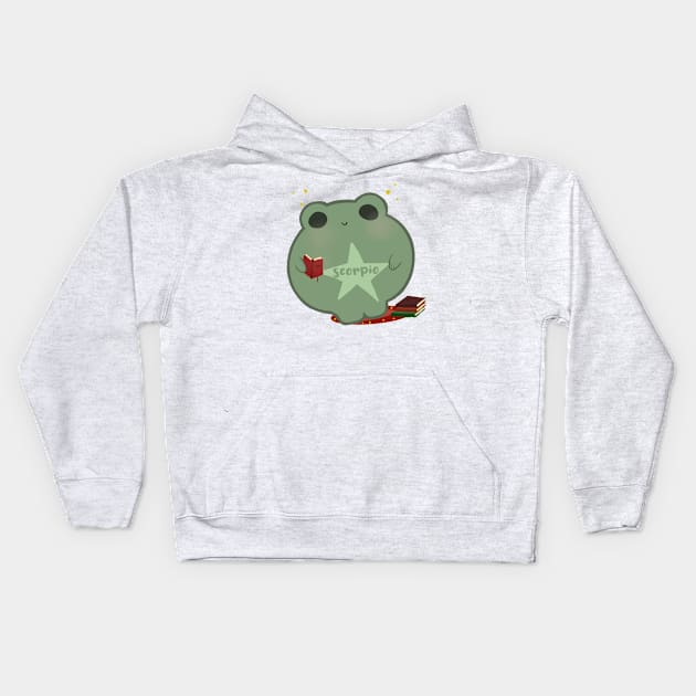 Scorpio Froggy Kids Hoodie by claysus